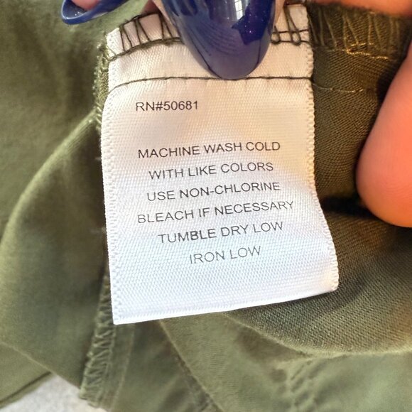 Greys Anatomy By Barco Womens V-Neck Scrub Top Olive Green L Durable Stretch Fab - Picture 5 of 7